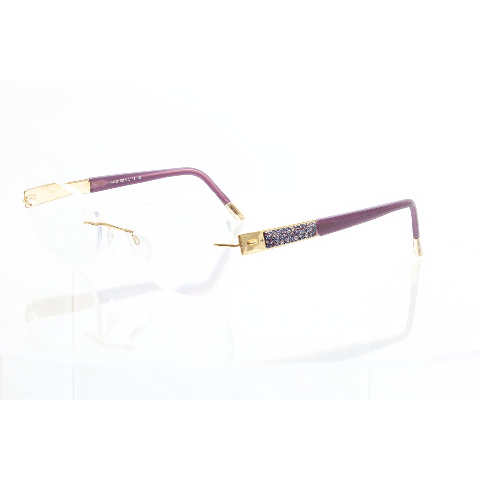 Silhouette 4540 20 6051 54-17-140mm Eyeglasses Frames Only - Good Condition